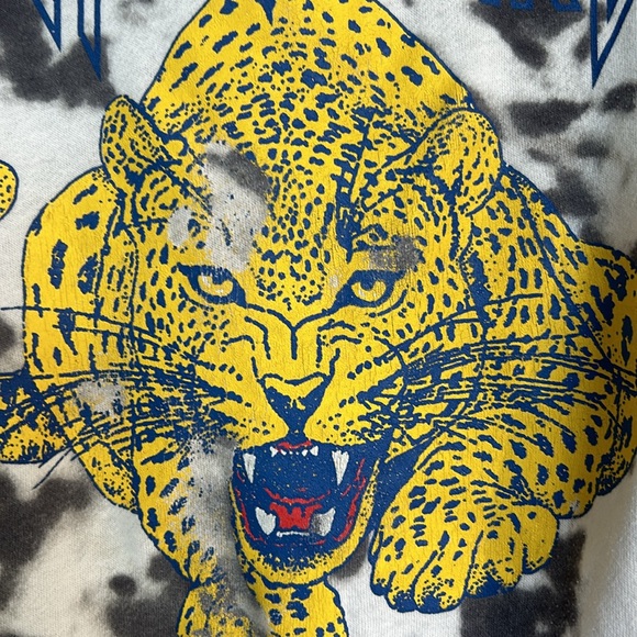 Def Leppard Tie Dye Leopard Sweatshirt - Picture 3 of 5